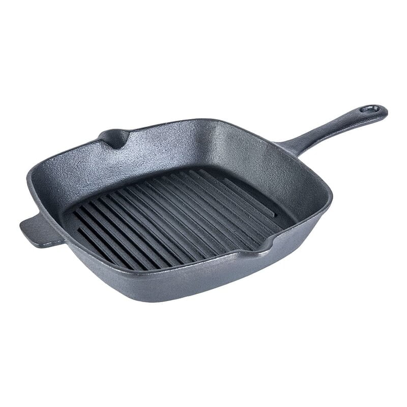 Wonderchef Forza Cast-iron 26 cm Grill Pan, Pre-Seasoned Cookware, Induction Friendly, 3.8 mm Wonderchef Forza Cast-iron 26 cm Grill Pan, Pre-Seasoned Cookware, Induction Friendly, 3.8 mm