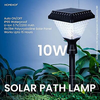 Garden Solar Light 10 LED Outdoor, Pathway, Home Decor, Waterproof, Decorative, Landscape,Bollard Lamp 2200mAh Garden Solar Light 10 LED Outdoor, Pathway, Home Decor, Waterproof, Decorative, Landscape,Bollard Lamp 2200mAh