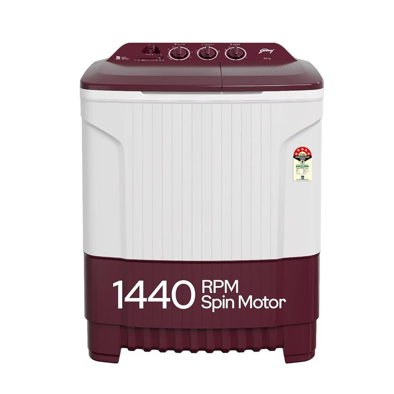 Godrej 8 Kg 5 Star Active Soak Technology Semi-Automatic Top Load Washing Machine Godrej 8 Kg 5 Star Active Soak Technology Semi-Automatic Top Load Washing Machine