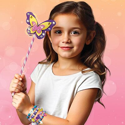 Imagimake Princess Craft Kit | 10 Mess-Free Activities | DIY Flat Bead Bracelets, Unicorn Pouch, Butterfly Wands & Photo Frame | 400+ Craft Supplies Imagimake Princess Craft Kit | 10 Mess-Free Activities | DIY Flat Bead Bracelets, Unicorn Pouch, Butterfly Wands & Photo Frame | 400+ Craft Supplies