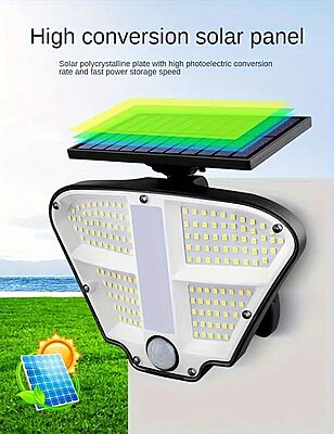 olar Wall Light Outdoor with Motion Sensor, Solar Flood Light with Remote for Home Garden Balcony olar Wall Light Outdoor with Motion Sensor, Solar Flood Light with Remote for Home Garden Balcony