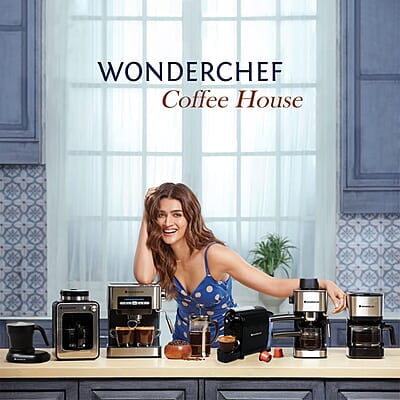Wonderchef Regalia Fully Automatic Coffee Machine with Large 7 Inches Display
