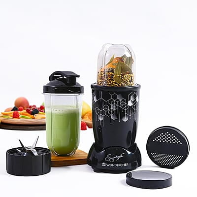 Wonderchef Nutri Blend Photon with Sipper Lid 22000 RPM, 400W  Grinder,Blender & Smoothie Maker