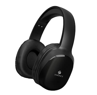 ZEBRONICS Thunder PRO Over Ear Wireless Headphone with Dual Pairing, Gaming Mode, ENC, Bluetooth, Call Function, Aux, Micro SD, Voice Assistant, Deep Bass, Up to 60h Backup