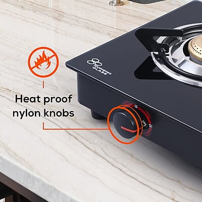 Wonderchef Platinum Plus 2 Burner Auto Glass Cooktop 6mm Toughened Glass Auto Ignition