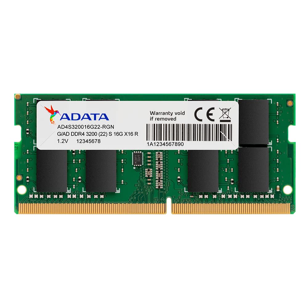ADATA Premier (SO-DIMM) DDR4 Laptop Memory, Single RAM Module, Supports Intel & AMD CPUs, XMP Profile Support, Fast Data Transfer, Enhanced Efficiency, Without Heat Sink ADATA Premier (SO-DIMM) DDR4 Laptop Memory, Single RAM Module, Supports Intel & AMD CPUs, XMP Profile Support, Fast Data Transfer, Enhanced Efficiency, Without Heat Sink