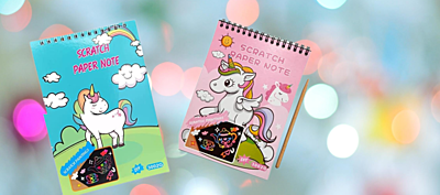 A5 Size Multiple Design Rainbow Scratch Magic Doodle Pad A5 Size Multiple Design Rainbow Scratch Magic Doodle Pad