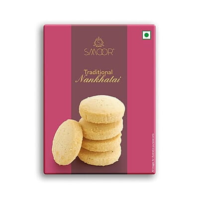 SMOOR Premium Traditional Nankhatai Cookies Crunchy & Sweet Gourmet Cookie Biscuits 150g SMOOR Premium Traditional Nankhatai Cookies Crunchy & Sweet Gourmet Cookie Biscuits 150g