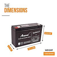 Amptek Sealed Recha battery 6V 10Ah/20H