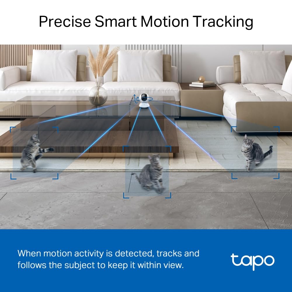 TP-Link Tapo C220 Pan/Tilt Smart Ai 2K 4Mp Qhd 1440P Home Security Wi-Fi Camera| Alexa & Google Assistant Enabled |Night Vision|Two-Way Audio| Motion Detection TP-Link Tapo C220 Pan/Tilt Smart Ai 2K 4Mp Qhd 1440P Home Security Wi-Fi Camera| Alexa & Google Assistant Enabled |Night Vision|Two-Way Audio| Motion Detection