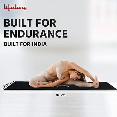 Lifelong Yoga mat for Women & Men EVA Material 4mm Anti-Slip Yoga Mat for Gym Workout Lifelong Yoga mat for Women & Men EVA Material 4mm Anti-Slip Yoga Mat for Gym Workout