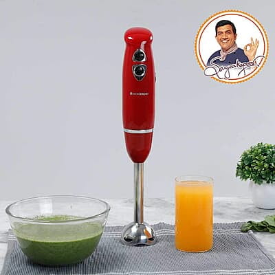 Wonderchef Crimson Edge 400 W Electric Hand Blender 2 Speed Selection Wonderchef Crimson Edge 400 W Electric Hand Blender 2 Speed Selection