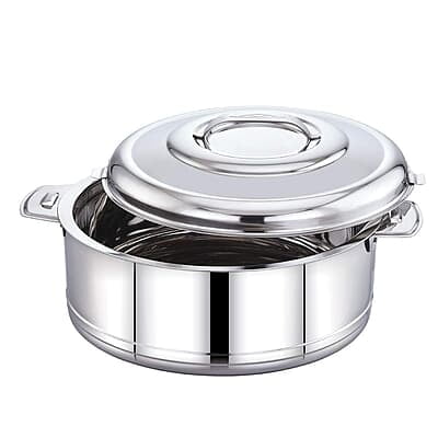 TWIN BIRDS Helio Stainless Steel Casserole for Roti | Steel Tiffin Box | Insulated Casserole 1000ml | Hotpot Roti Box with Steel Lid | Stainless Steel Serving Dish