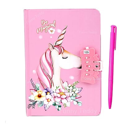 Unicorn Diary For Girls (1 diary 1 pen) Note Book Diary For Girls Return Gifts Diary, Kids Diary With Pen, Unicorn Password Diary Birthday Return Gifts Diary For Girls & Boys