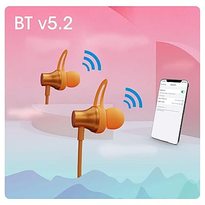 ZEBRONICS Yoga 9 with 45 Hours Backup, Bluetooth v5.2 Wireless Neckband, ENC Calling, Gaming Mode (Upto 50ms), Voice Assistant, Dual Pairing, Splash Proof and Type C