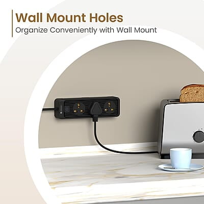 Portronics Power Plate 21 Extension Board with 3 Universal Sockets, 1.5 Meter Long Cord, 1440 Watts, Fireproof Material Portronics Power Plate 21 Extension Board with 3 Universal Sockets, 1.5 Meter Long Cord, 1440 Watts, Fireproof Material