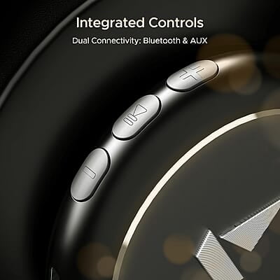 boAt Rockerz 450 Bluetooth On Ear Headphones with Mic, Upto 15 Hours Playback, 40MM Drivers, Padded Ear Cushions, Integrated Controls and Dual Modes