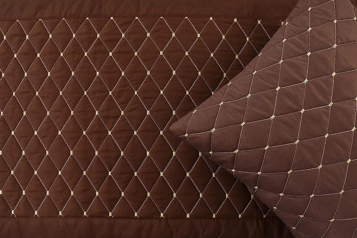 Bed Runner with Cushion Cover - Brown (Regular) Bed Runner with Cushion Cover - Brown (Regular)