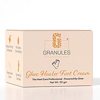 Granules Ghee-Based Foot Cream for Cracked Heels & Dry Feet 50g Granules Ghee-Based Foot Cream for Cracked Heels & Dry Feet 50g