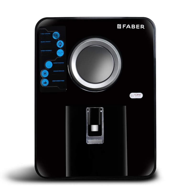 Faber Altroz (RO+UV+UF+MAT) with Heavy Duty Membrane Upto 3000 TDS Water Purifier, Black, 10 Liter Faber Altroz (RO+UV+UF+MAT) with Heavy Duty Membrane Upto 3000 TDS Water Purifier, Black, 10 Liter