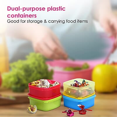 Varmora V Fresh 650 ml Set of 8 FDA Approved BPA-Free Fun Colors  Fresh and Hygienic Food Storage Container