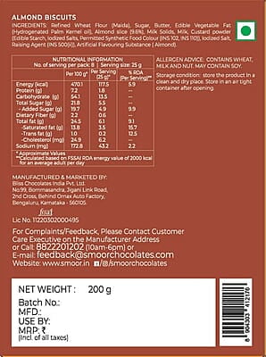 SMOOR Almond Biscuits Teatime biscuits, Cookies & Biscuits 200g