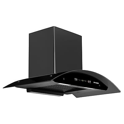 Faber 90cm 1400 m³/hr Autoclean Kitchen Chimney Broad Body Curved Glass Filterless Touch & Gesture Control