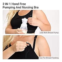 Hands-Free Pumping & Nursing Bra - Adjustable, Supportive, and Comfortable Maternity Wear for Breastfeeding Moms