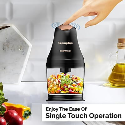 Crompton ChopMaxx Electric Vegetable Chopper 300 Watts Motors Twin S-Shaped Ninja food grade blades