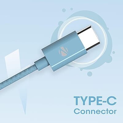 ZEBRONICS Zeb-Buds C2 in Ear Type C Wired Earphones with Mic, Braided 1.2 Metre Cable, Metallic Design, 10mm Drivers, in Line Mic & Volume Controller