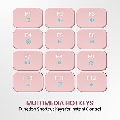 Portronics Ki-Pad 3 USB Wired Keyboard with Large Keycaps, Noise-Free Typing, Fn Multimedia Hotkeys, Full-Size Layout with Num Pad, Ergonomic Design, 1.5m USB Cable