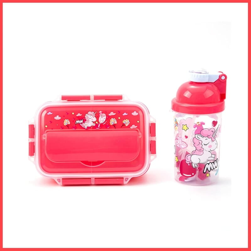 1 Pc Lunch Box For Kids With Spoon 1 Pc Sipper Bottle Leak Proof Tiffin Box For Boys, Girls, School & Office, Microwave Safe (Food Grade Pp Plastic) 800 Milliliters - 800 Ml 1 Pc Lunch Box For Kids With Spoon 1 Pc Sipper Bottle Leak Proof Tiffin Box For Boys, Girls, School & Office, Microwave Safe (Food Grade Pp Plastic) 800 Milliliters - 800 Ml