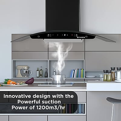 Faber 90cm 1200 m3/hr, Autoclean Chimney Filterless Touch & Gesture Control