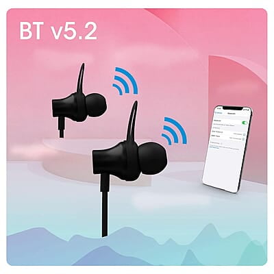 ZEBRONICS Yoga 9 with 45 Hours Backup, Bluetooth v5.2 Wireless Neckband, ENC Calling, Gaming Mode (Upto 50ms), Voice Assistant, Dual Pairing, Splash Proof and Type C