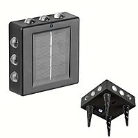 Square Crab 12 Led All Side Solar Light  LED Wall Lights Solar Powered, Porch Light, Outdoor