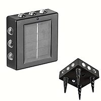 Square Crab 12 Led All Side Solar Light  LED Wall Lights Solar Powered, Porch Light, Outdoor