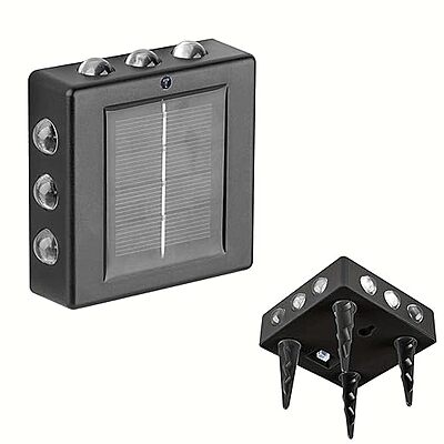 Square Crab 12 Led All Side Solar Light LED Wall Lights Solar Powered, Porch Light, Outdoor Square Crab 12 Led All Side Solar Light LED Wall Lights Solar Powered, Porch Light, Outdoor