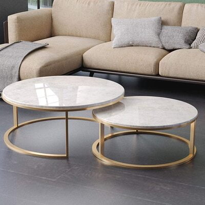 Small Apartment Modern Creative Tea (Coffee) Table, Gold Finish Small Apartment Modern Creative Tea (Coffee) Table, Gold Finish