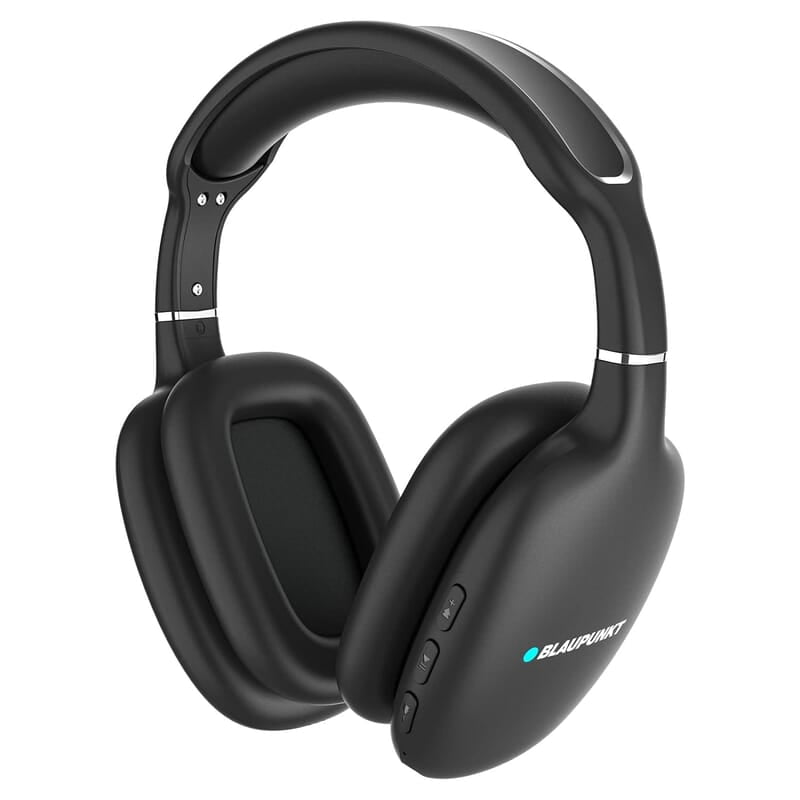 Blaupunkt BH31 Bluetooth Wireless Over Ear Headphones I 40MM Drivers I HD Sound I Soft PU Headband I Media & Volume Control with Built in Mic I TurboVolt Fast Charging I AUX Port