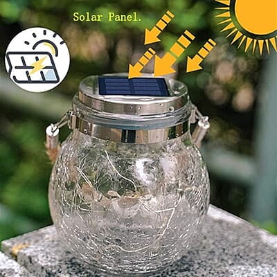Solar Light Outdoor Lantern Hanging 20 led Jar Light Waterproof Crackle Glass Globe Garden Light for Party Solar Light Outdoor Lantern Hanging 20 led Jar Light Waterproof Crackle Glass Globe Garden Light for Party