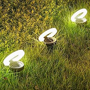 Popcorn 2 In 1 Model Solar Garden Light Waterproof Disc Lamp for Outdoor, Home,Garden