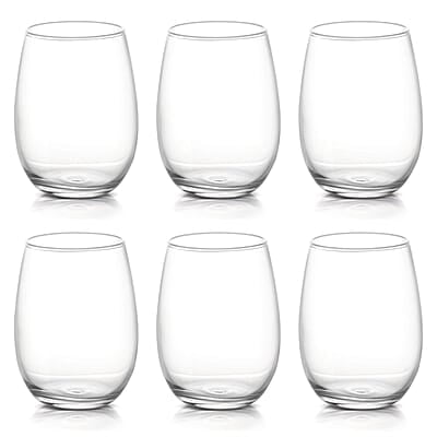 Treo by Milton Sphero Juice Tumbler, 6 Pieces Set, 270 ml Each, Transparent