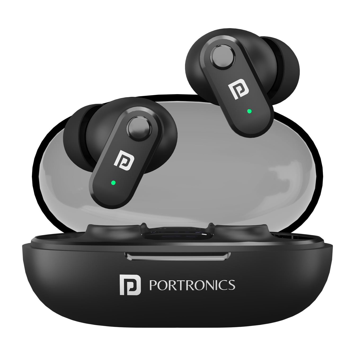 Portronics Harmonics Twins S16 in Ear Wireless TWS Earbuds with 24 Hrs Playtime, Clear Calls, Game & Music Mode, Low Latency, Bluetooth 5.3v, LED Display, Type C Fast Charging Portronics Harmonics Twins S16 in Ear Wireless TWS Earbuds with 24 Hrs Playtime, Clear Calls, Game & Music Mode, Low Latency, Bluetooth 5.3v, LED Display, Type C Fast Charging