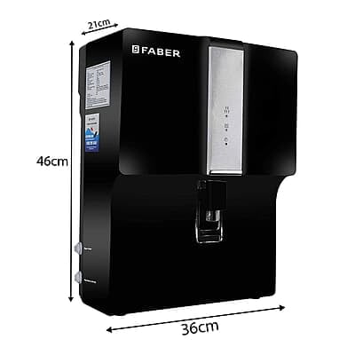 Faber Galaxy Pro Plus RO+UV+ MAT,7 Liters, 7 Stage Mineral Water Purifier with Upto 2500 TDS, Black