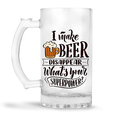 Sublimation Printed Beer Mug with Handle Gift for Men Dad Brother Husband Son Sublimation Printed Beer Mug with Handle Gift for Men Dad Brother Husband Son