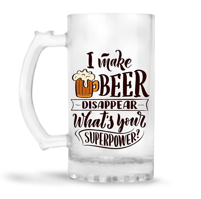 Sublimation Printed Beer Mug with Handle Gift for Men Dad Brother Husband Son Sublimation Printed Beer Mug with Handle Gift for Men Dad Brother Husband Son
