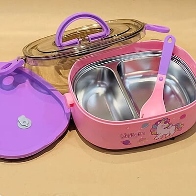 Two Partition Unicorn Lunch box