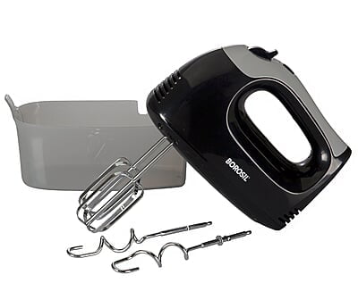 Borosil Smartmix 300-Watt Hand Mixer, Black