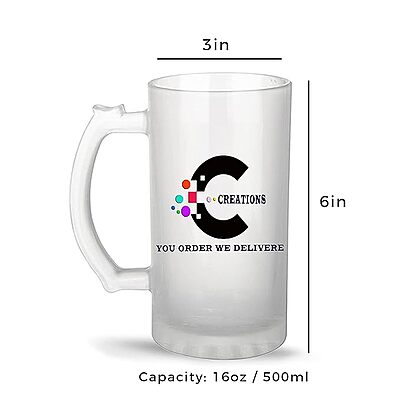Sublimation Printed Froster Beer Mug With Charming Creations Cheers and Beers to 50 Years Quote Printed Frosted Beer Mug Sublimation Printed Froster Beer Mug With Charming Creations Cheers and Beers to 50 Years Quote Printed Frosted Beer Mug