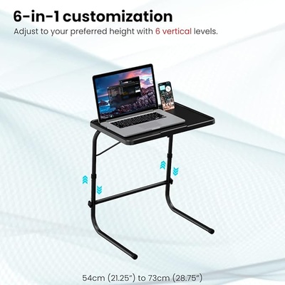 Portronics My Buddy F Multipurpose Movable & Adjustable Laptop Table (Black) Portronics My Buddy F Multipurpose Movable & Adjustable Laptop Table (Black)